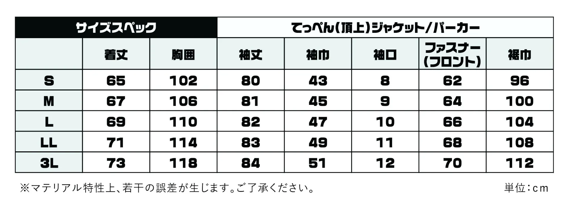 LWJ-101　てっぺん（頂上）ジャケット